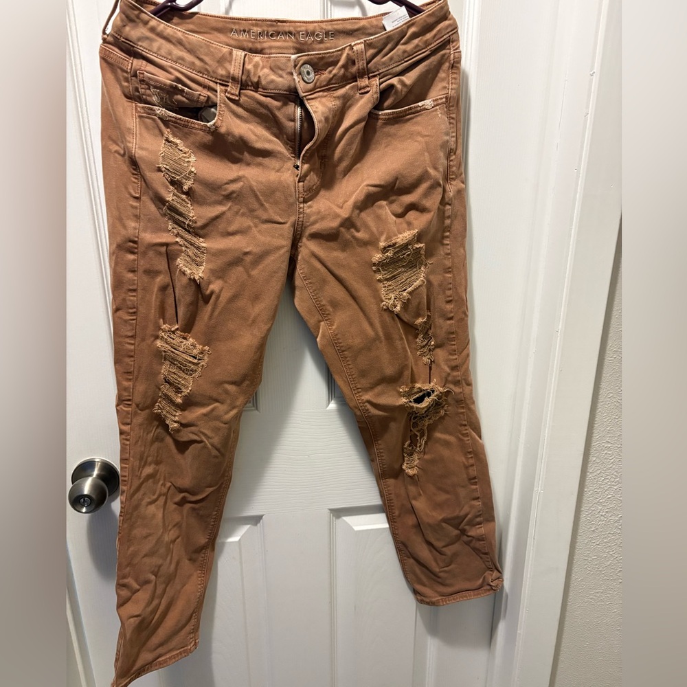 American Eagle Outfitters Tan Super Stretch Pants